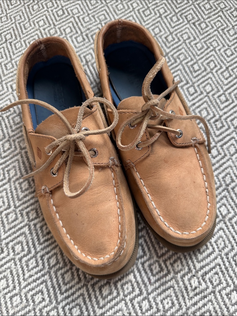 Sperry Kids Tan Suede Boat Shoes